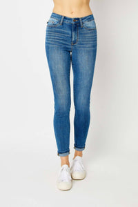 Judy Blue - High Waist Cuffed Hem Skinny Jeans