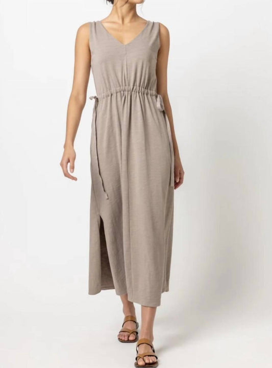 Lilla P - Drawcord Waist Maxi Dress