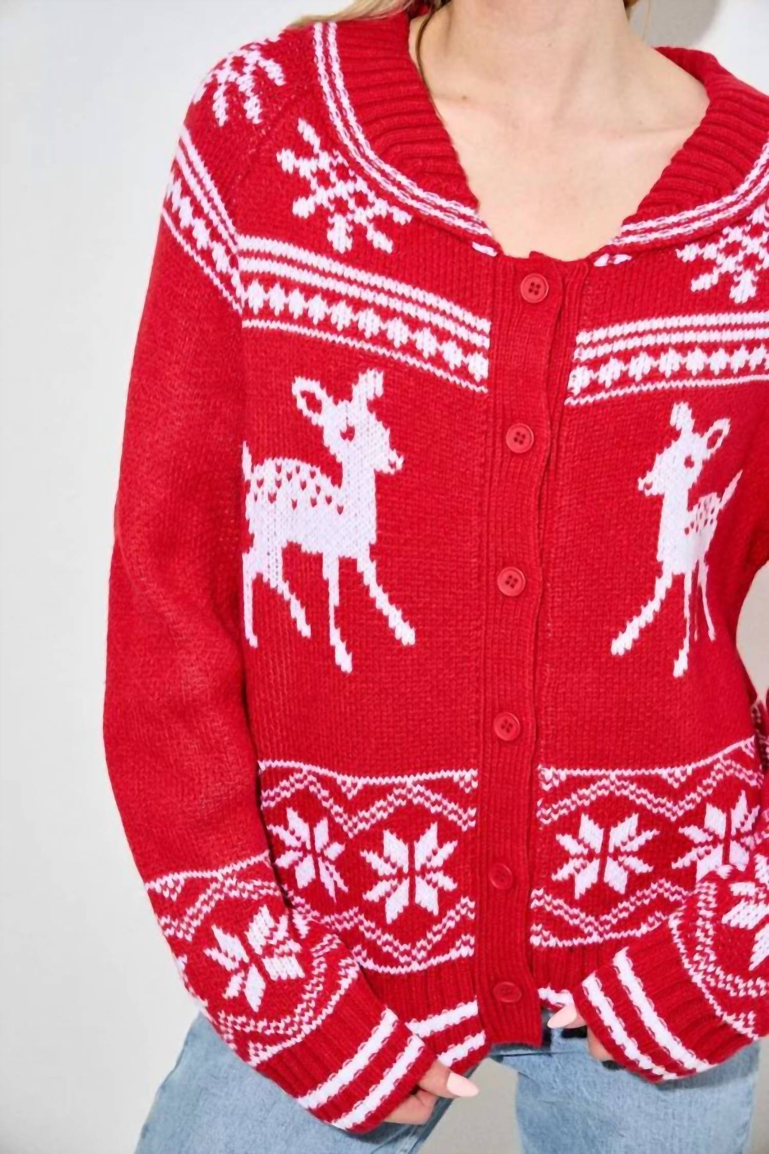 Polagram - Reindeer Cardigan
