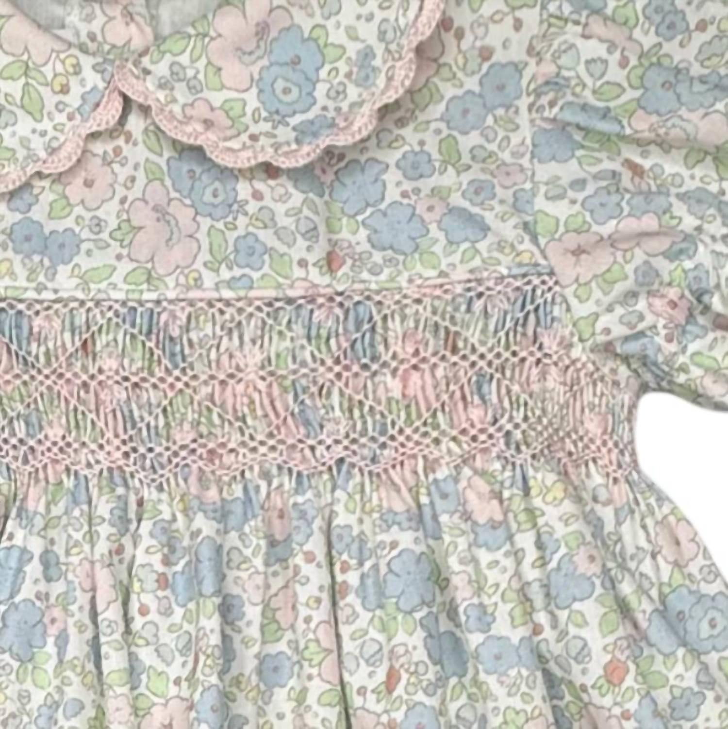 Percy & Tyne - Baby Girl's Short Sleeve Smocked Day Dress