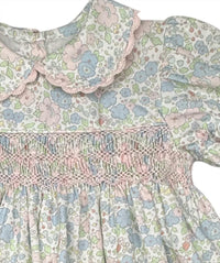 Percy & Tyne - Baby Girl's Short Sleeve Smocked Day Dress