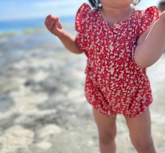 Vignette - Baby Megan Bubble Floral Romper