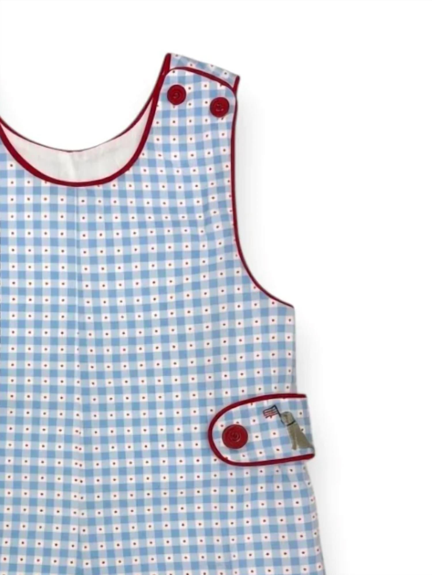 Percy & Tyne - Baby Boy's Tab Shep Shortall Romper