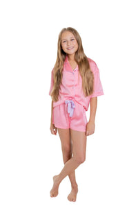 Sunshine Society - Silky Short Sleeve Pajama Set