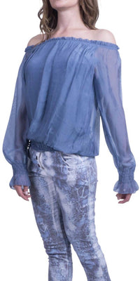 Gigi Moda - Virginia Long Sleeve Off-shoulder Top