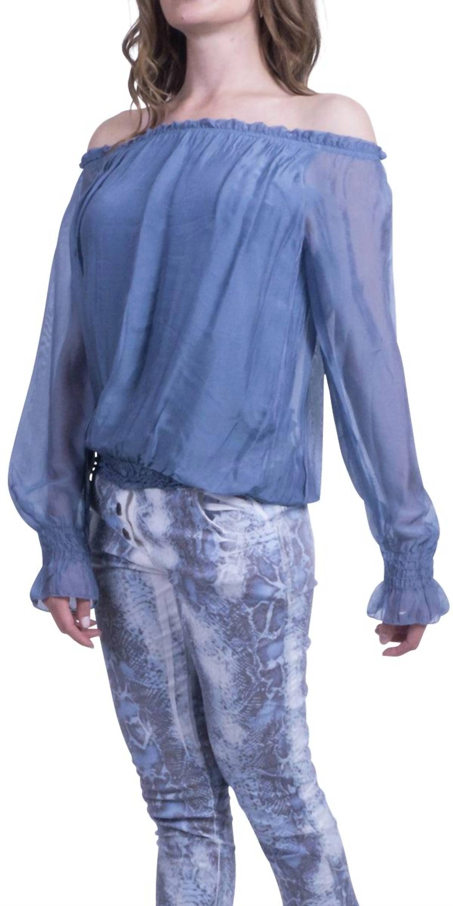 Gigi Moda - Virginia Long Sleeve Off-shoulder Top