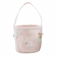 Mudpie - Gingham Beaded Easter Basket