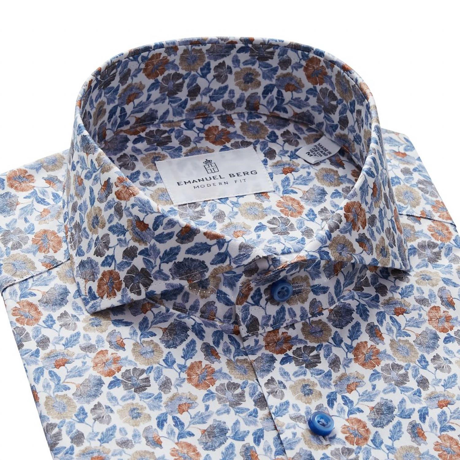 Emanuel Berg - Marseille Floral Print Short Sleeve Shirt