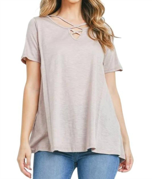 Mts - Criss Cross Short Sleeve Top