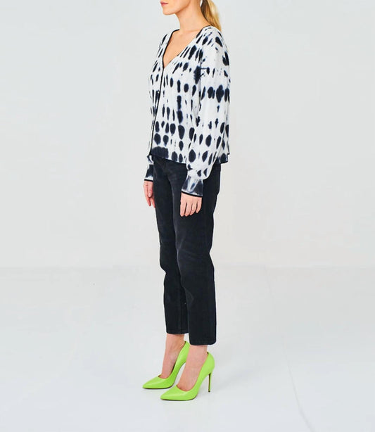 Brodie Cashmere - IMPULSE TIE-DYE CARDIGAN