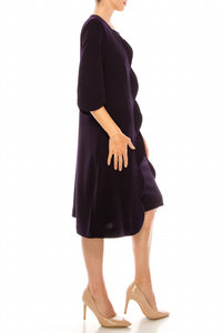 Maya Brooke - 3/4 Sleeve 2 Piece Jacket Dress