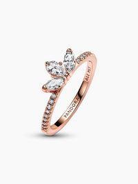 Pandora Women's Herbarium Cluster Ring in rose gold - women's jewelry - view 4
