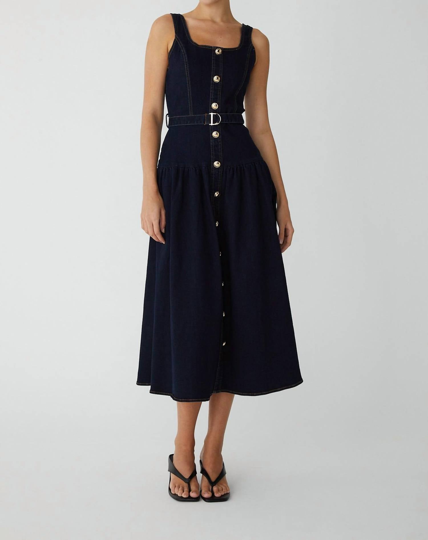 js71 Alesia Dress in dark wash - women's dress
