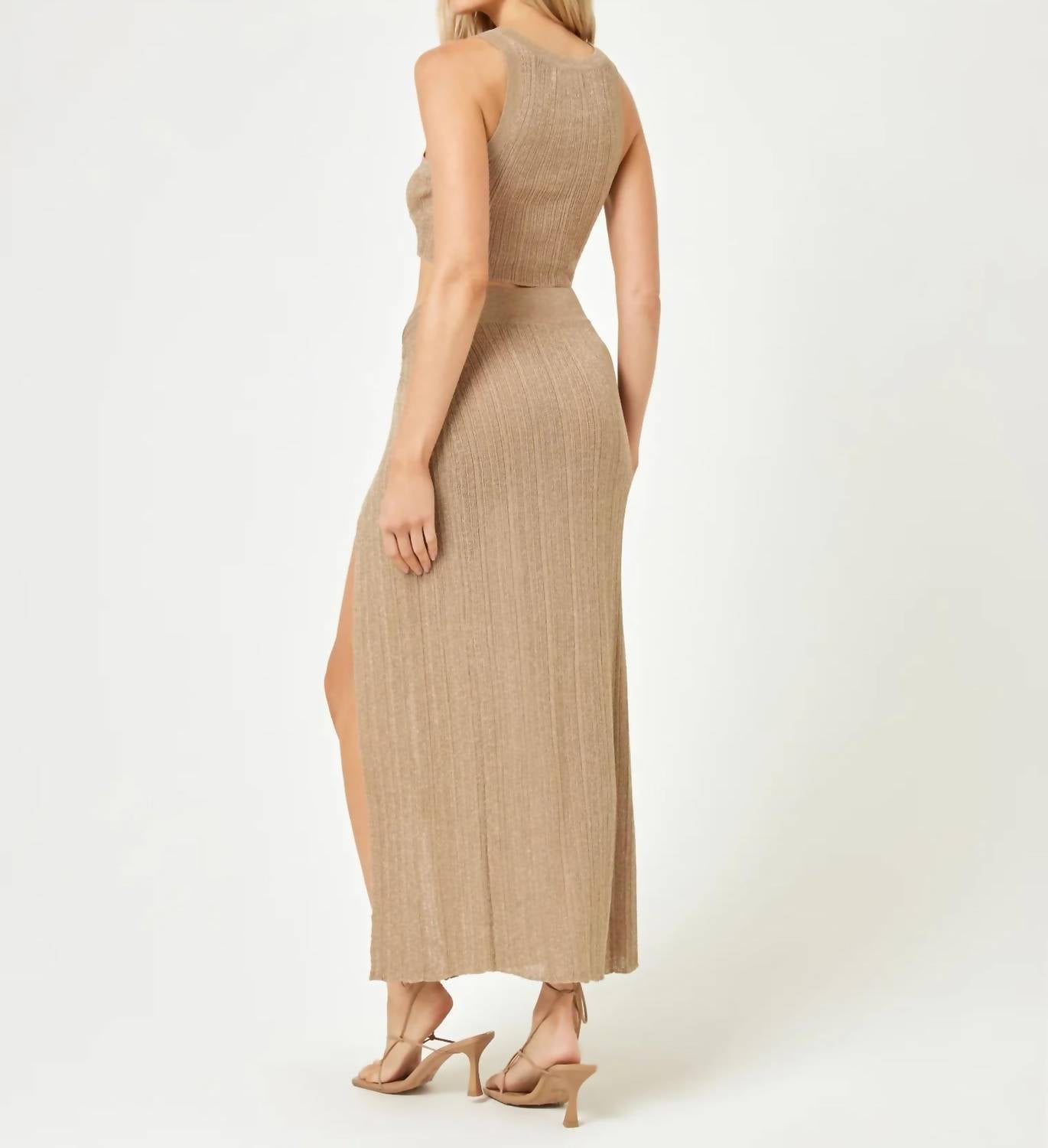 L*Space - Sleeveless Tank And Midi Skirt Set