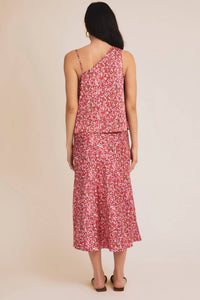 Gilli - Evan Floral Satin Midi Skirt