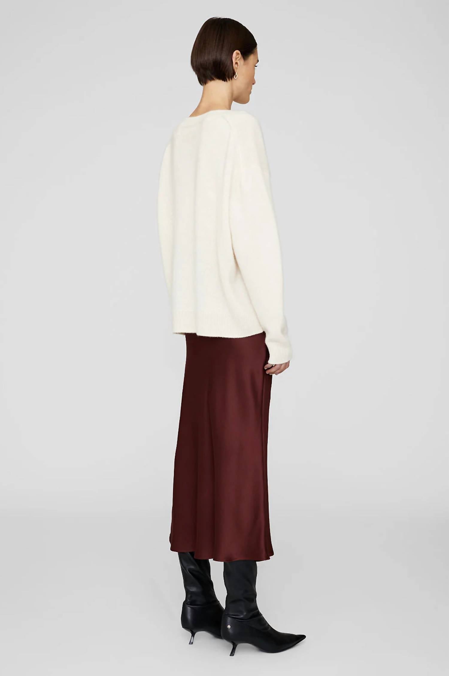 Anine Bing - Bar Silk Midi Skirt