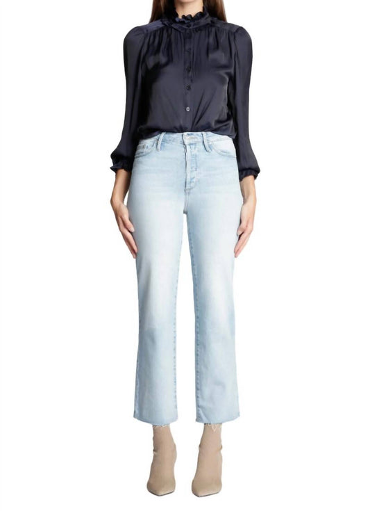 Black Orchid - Marisa Relaxed Straight Fray Jeans