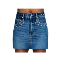 PISTOLA Skye Grommet Skirt in artemis - women's skirt - detail view
