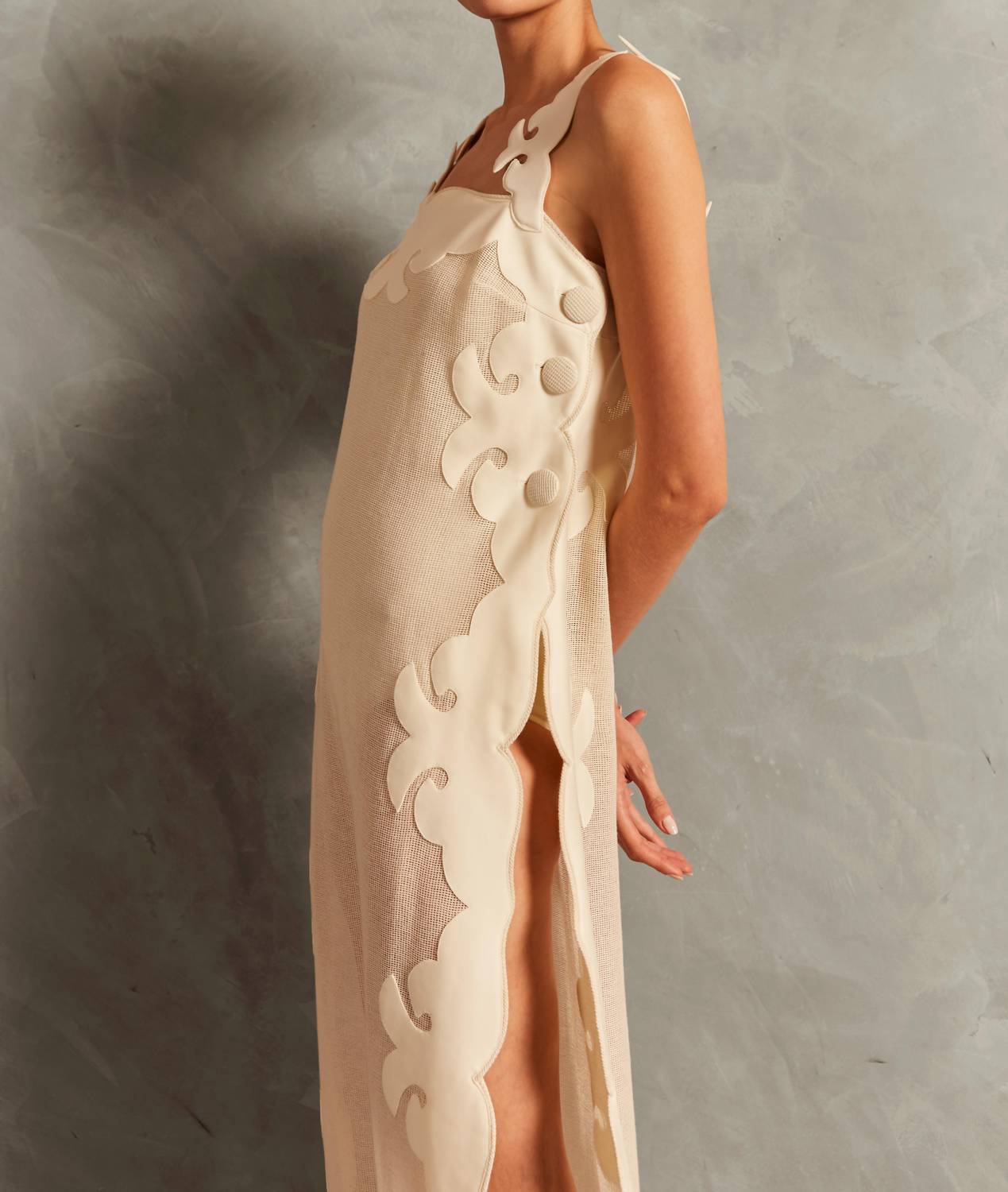 Adriana Degreas - Réseau Appliqué Midi Dress