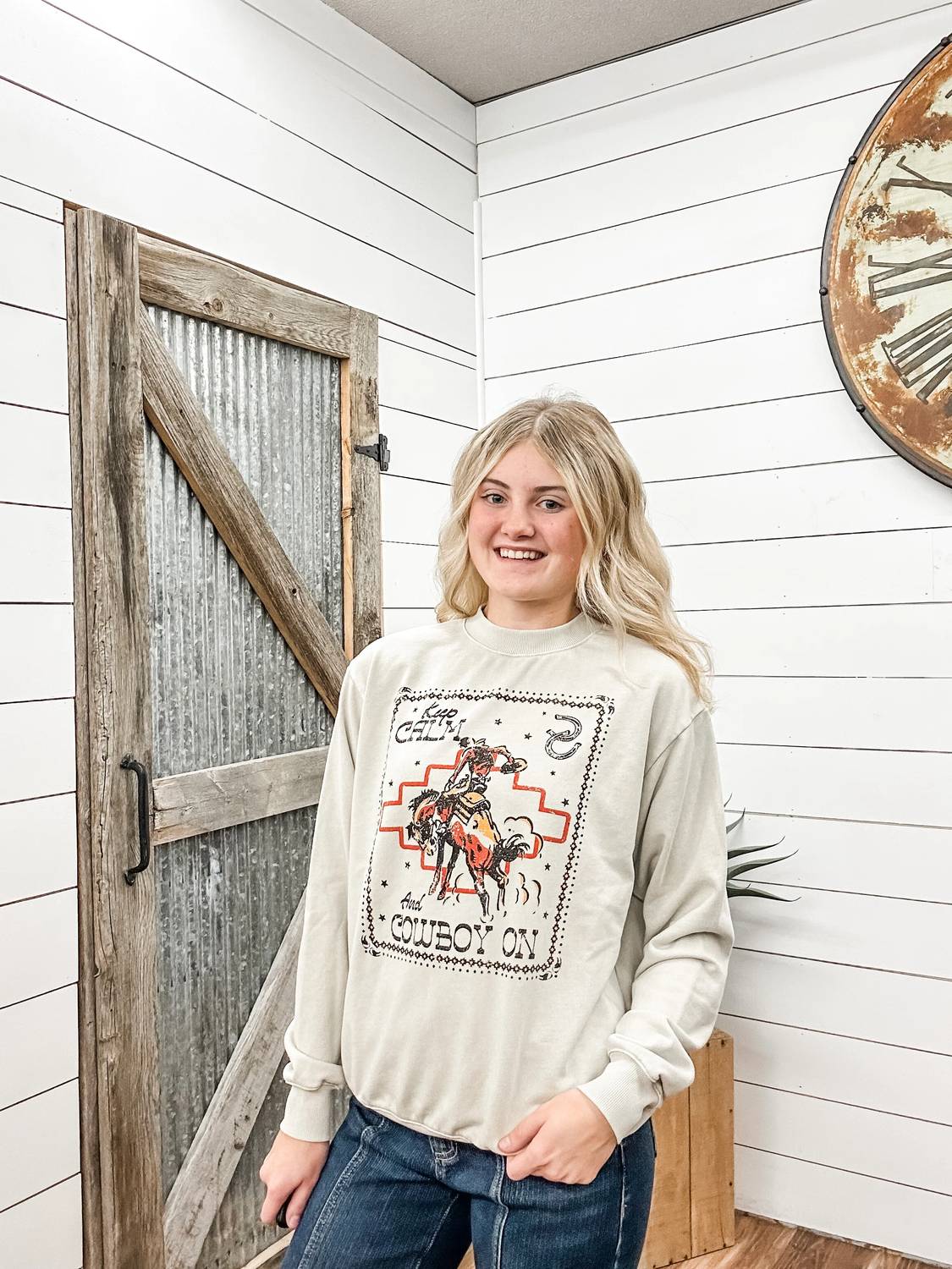 Hrt & Luv - Keep Calm Graphic Sweatshirt