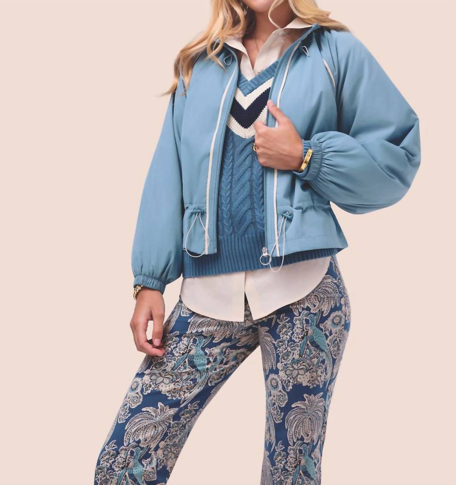 Spartina 449 - Celinne Puff Sleeve Windbreaker