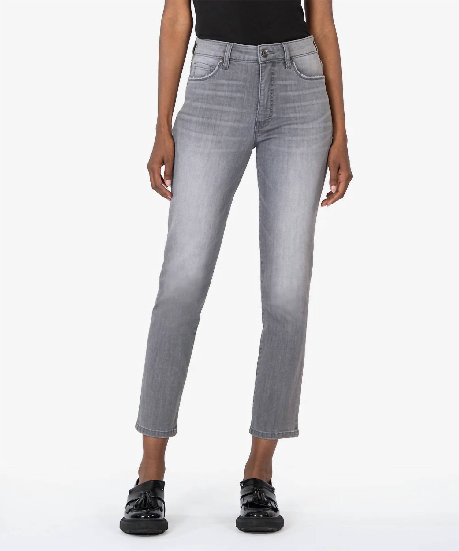 Kut From The Kloth - Women's Reese High Rise Fab Ab Ankle Straight Regular Hem