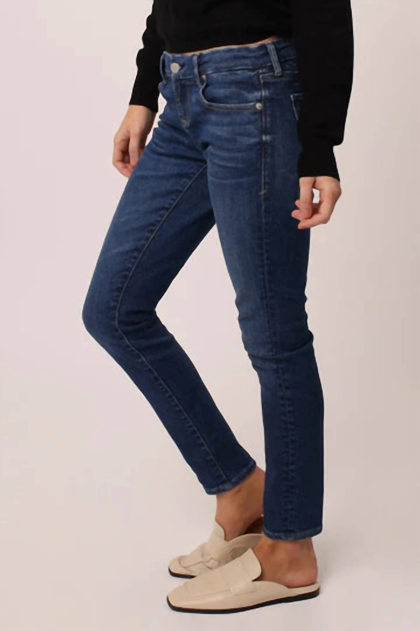 DEAR JOHN DENIM Joyrich Classic Low Rise Skinny Jeans in dark blue - women's jeans - alternate view