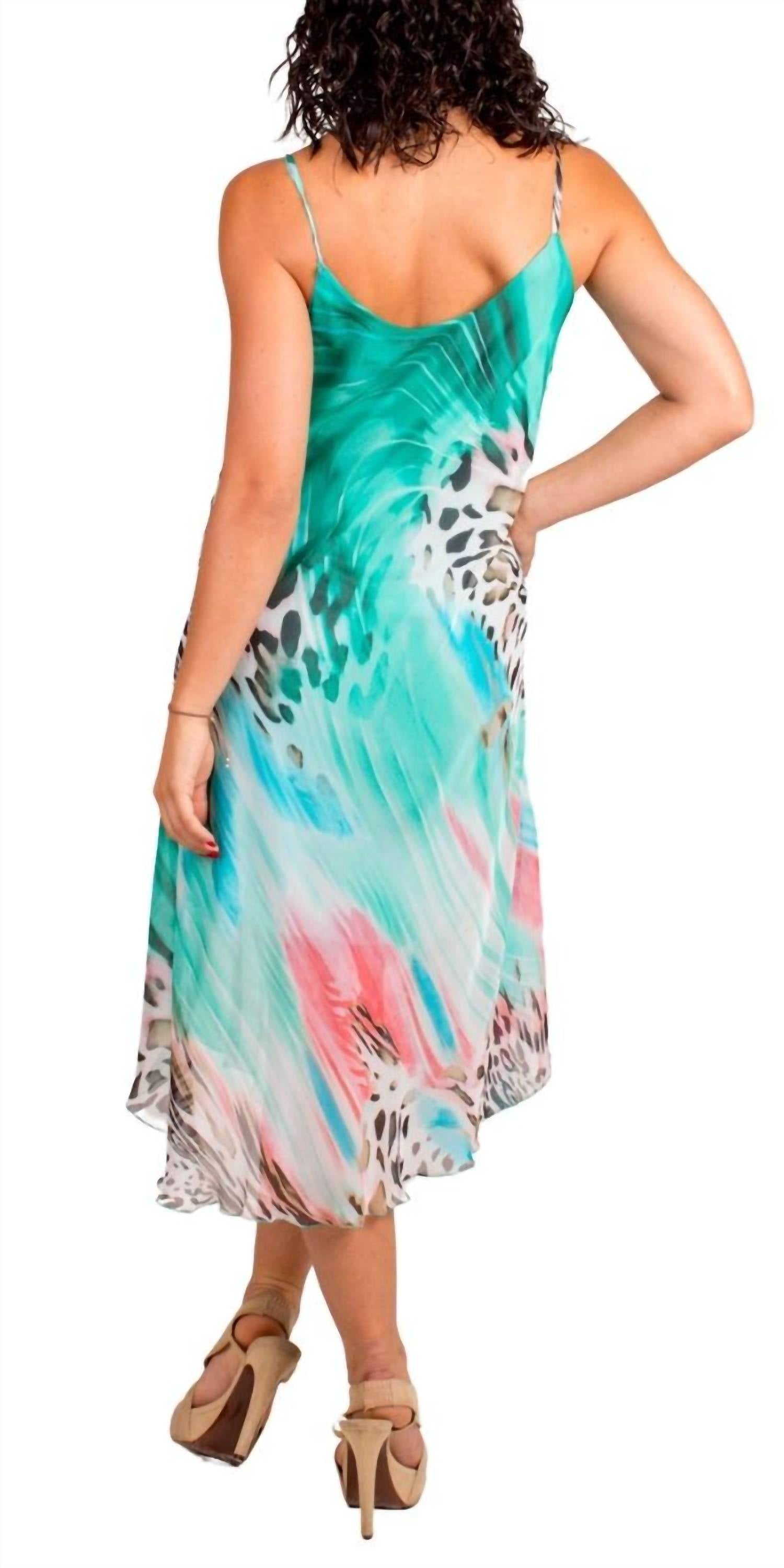 Gigi Moda - Animal Print Miele Midi Dress