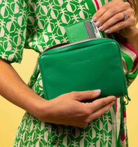 Casupo Women's Fanny Pack Purse in bright green - women's bag - detail view