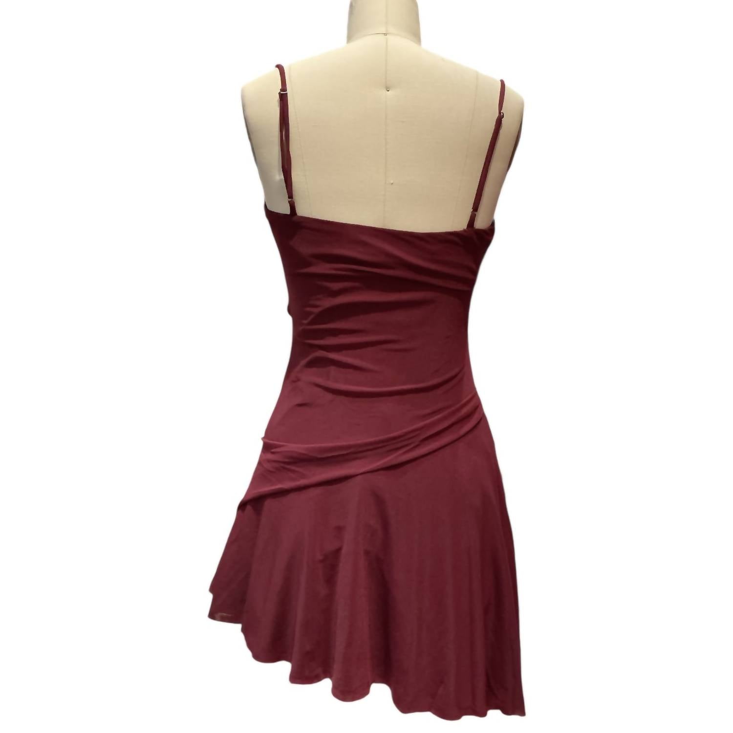 Cotton Candy La - Women's Leslie Mesh Y2k Handkerchief Hem Dress