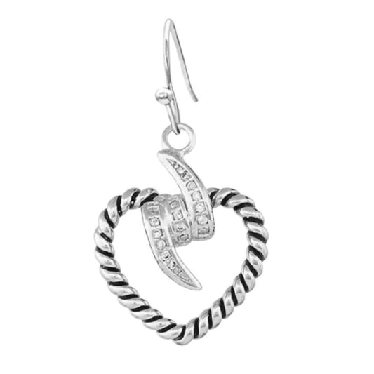Montana Silversmiths - Women's Electric Heart Earrings