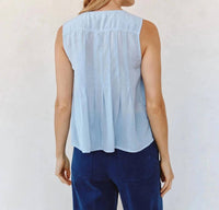 Bella Dahl - Sleeveless Pintuck Pullover Top