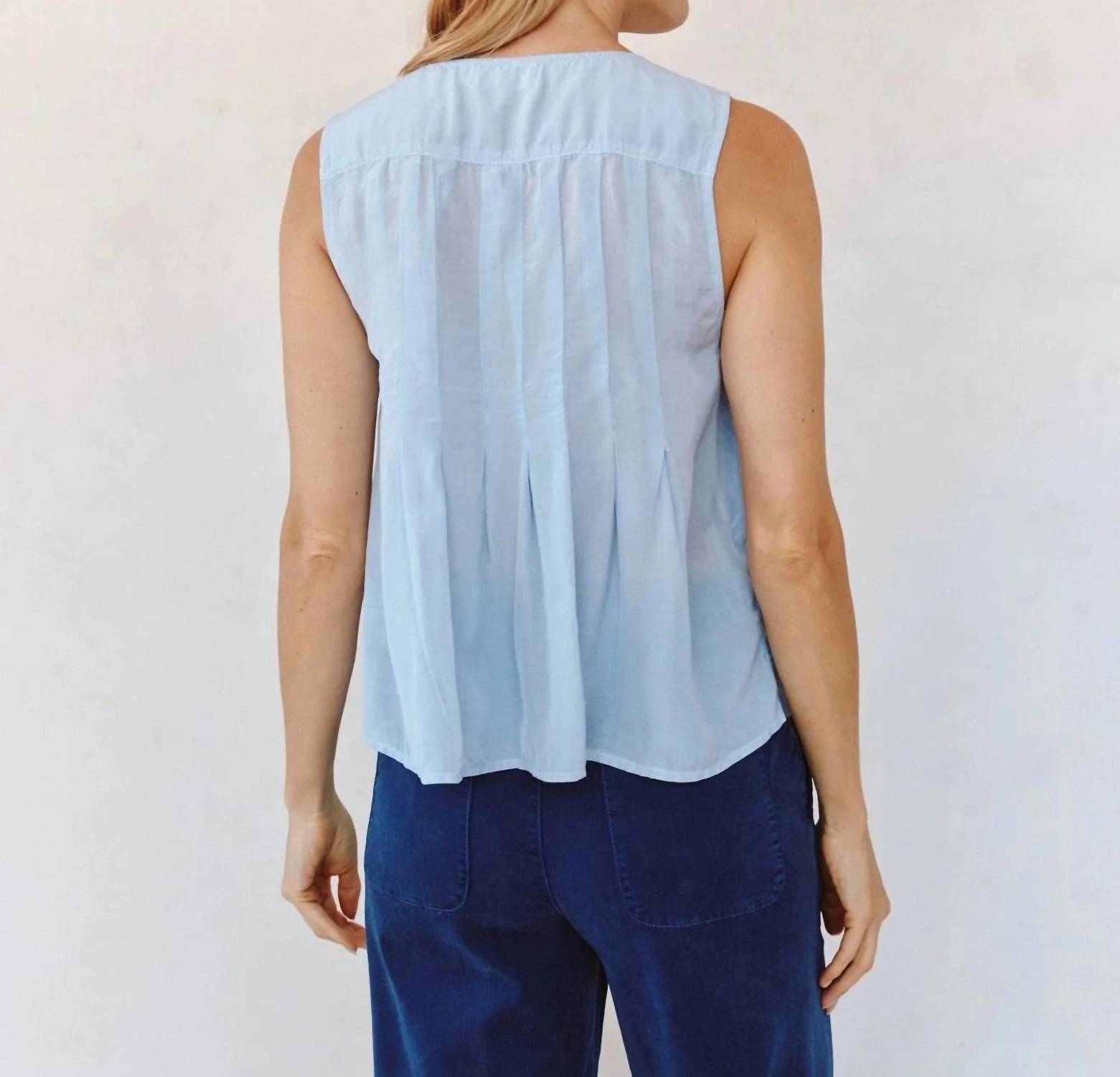 Bella Dahl - Sleeveless Pintuck Pullover Top