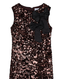 Ganni - Women's Velvet Sequins Straight Midi Dress