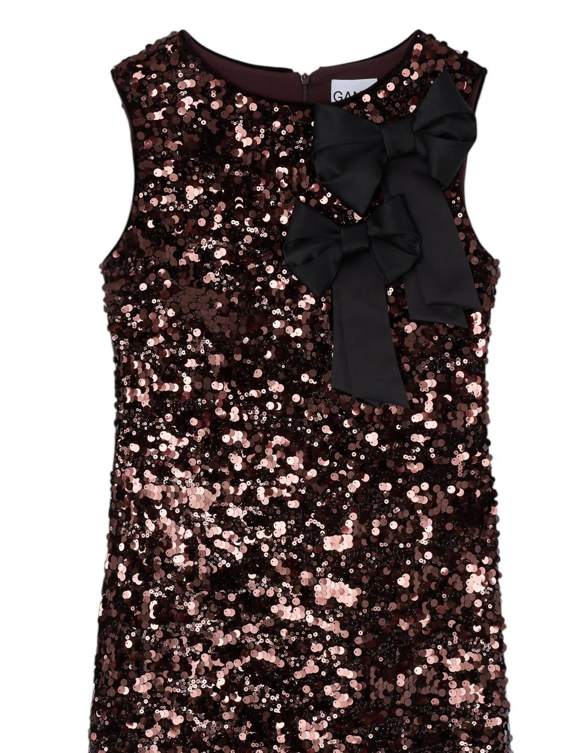 Ganni - Women's Velvet Sequins Straight Midi Dress