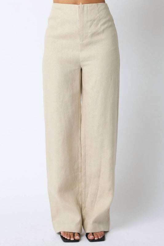 Olivaceous - Blair Linen Pants