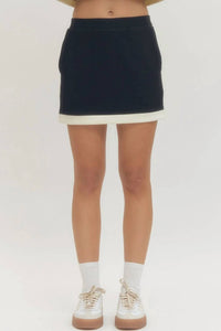 Entro - Solid Sleeveless And Skirt Set