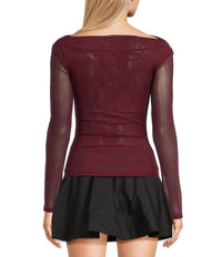 Nia - Aria Mesh Long Sleeve Top