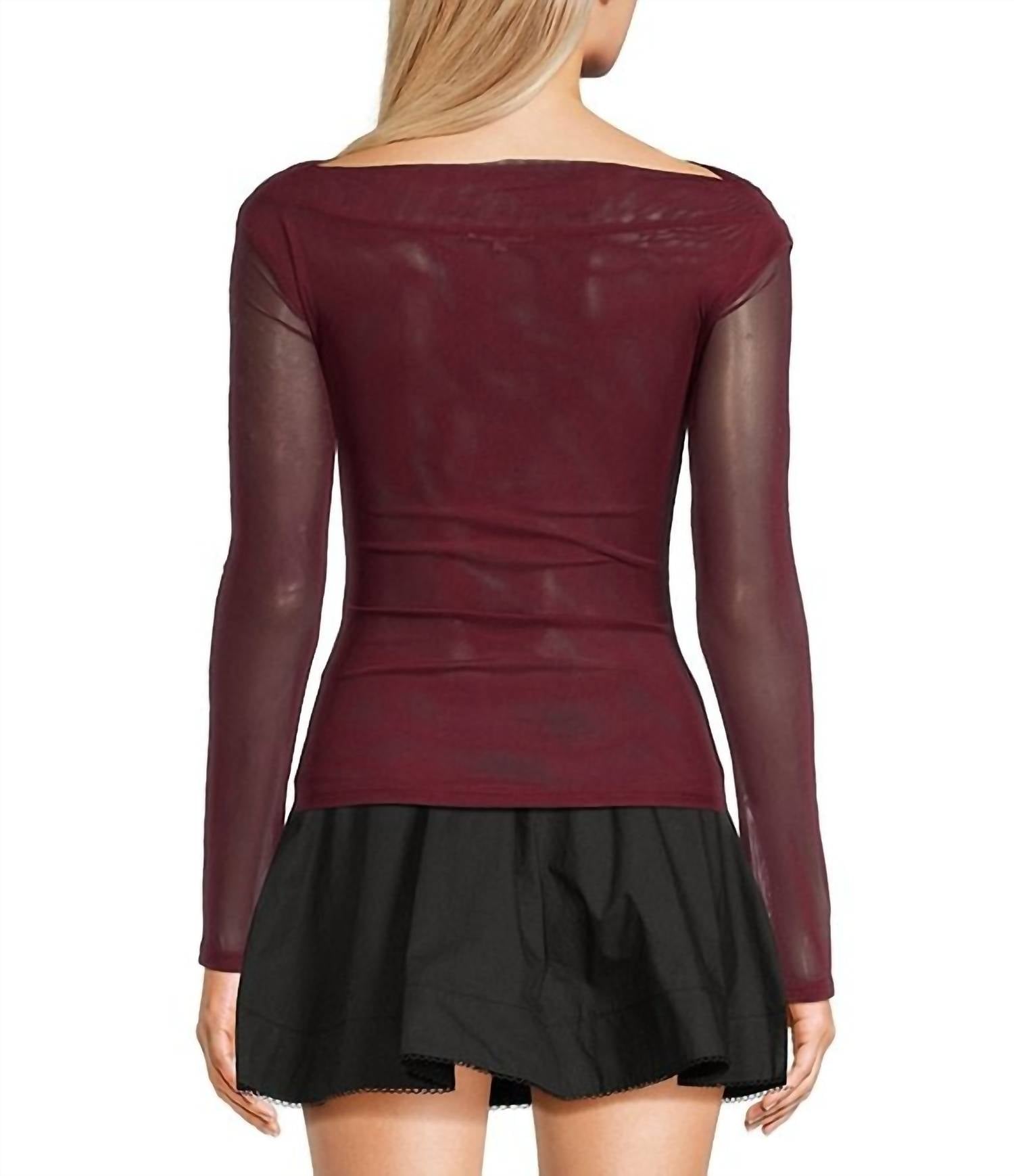 Nia - Aria Mesh Long Sleeve Top