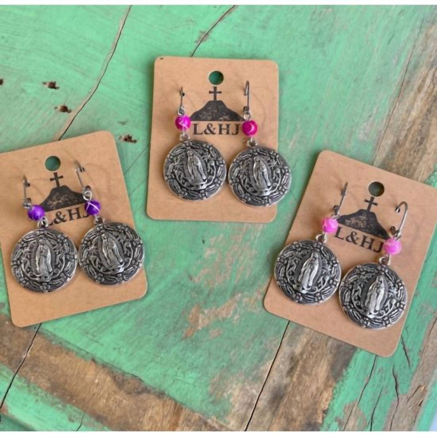 Love And Honor Jesus - Fiesta Our Lady of Guadalupe Earrings
