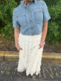 In February - Romantic Ruffle Maxi Skirt