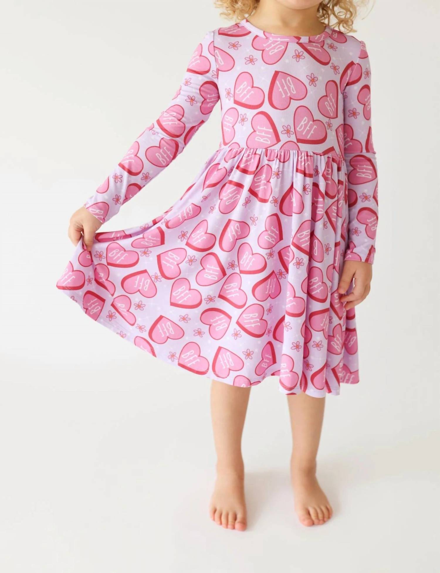Posh Peanut - Besties Long Sleeve Twirl Dress