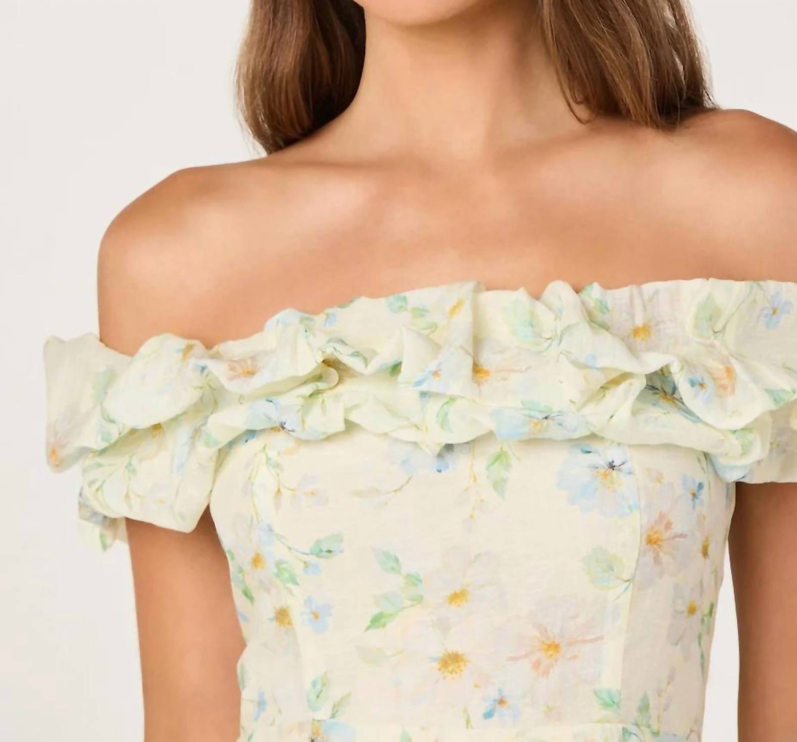 Astr - Alannah Off The Shoulder Midi Dress