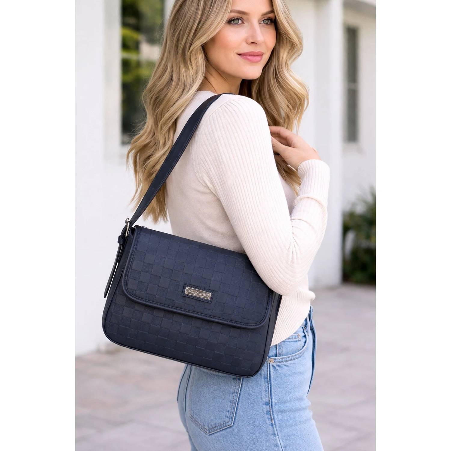 London Fog - Women's Houston Flap Over Shoulder Bag