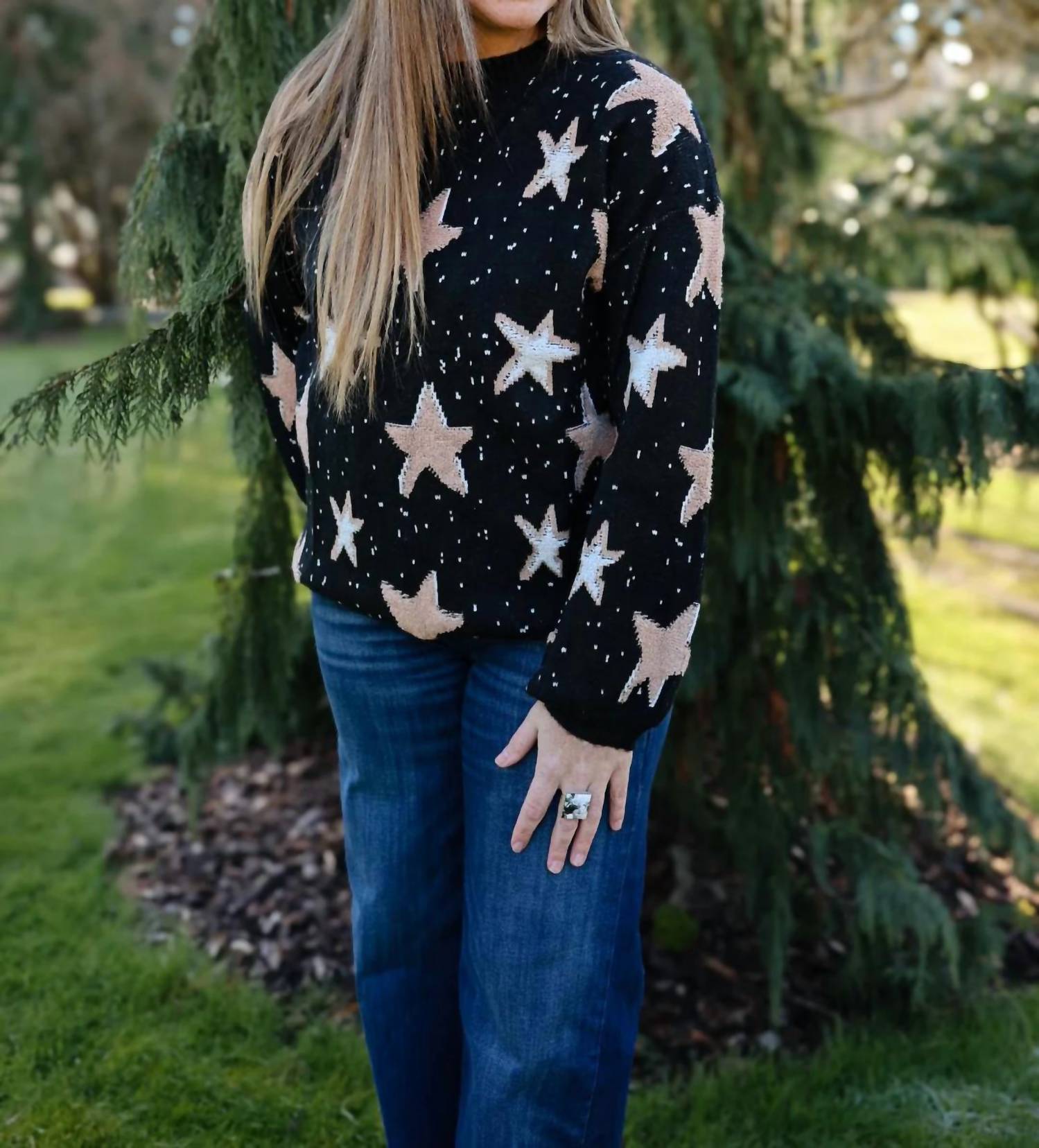 Adora - Oversized Star Sweater