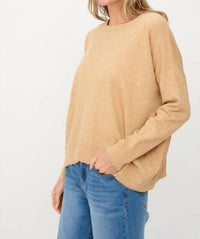Six/Fifty - Angii Frayed Crew Sweater