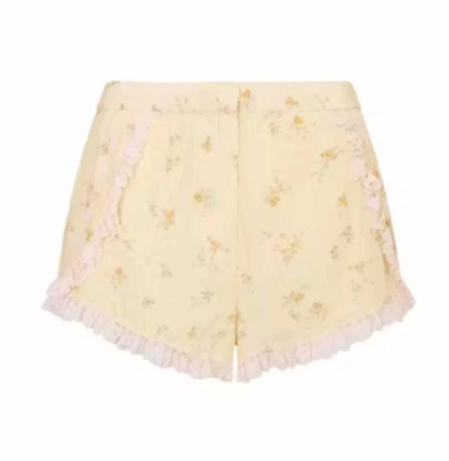 Loveshackfancy - Adina Lace-trimmed Floral Shorts