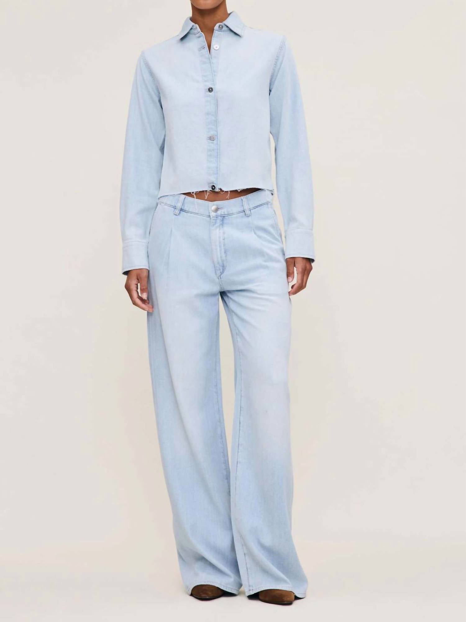 Dl1961 - Women'S - Montauk Long Sleeve Lightweight Denim Shirt