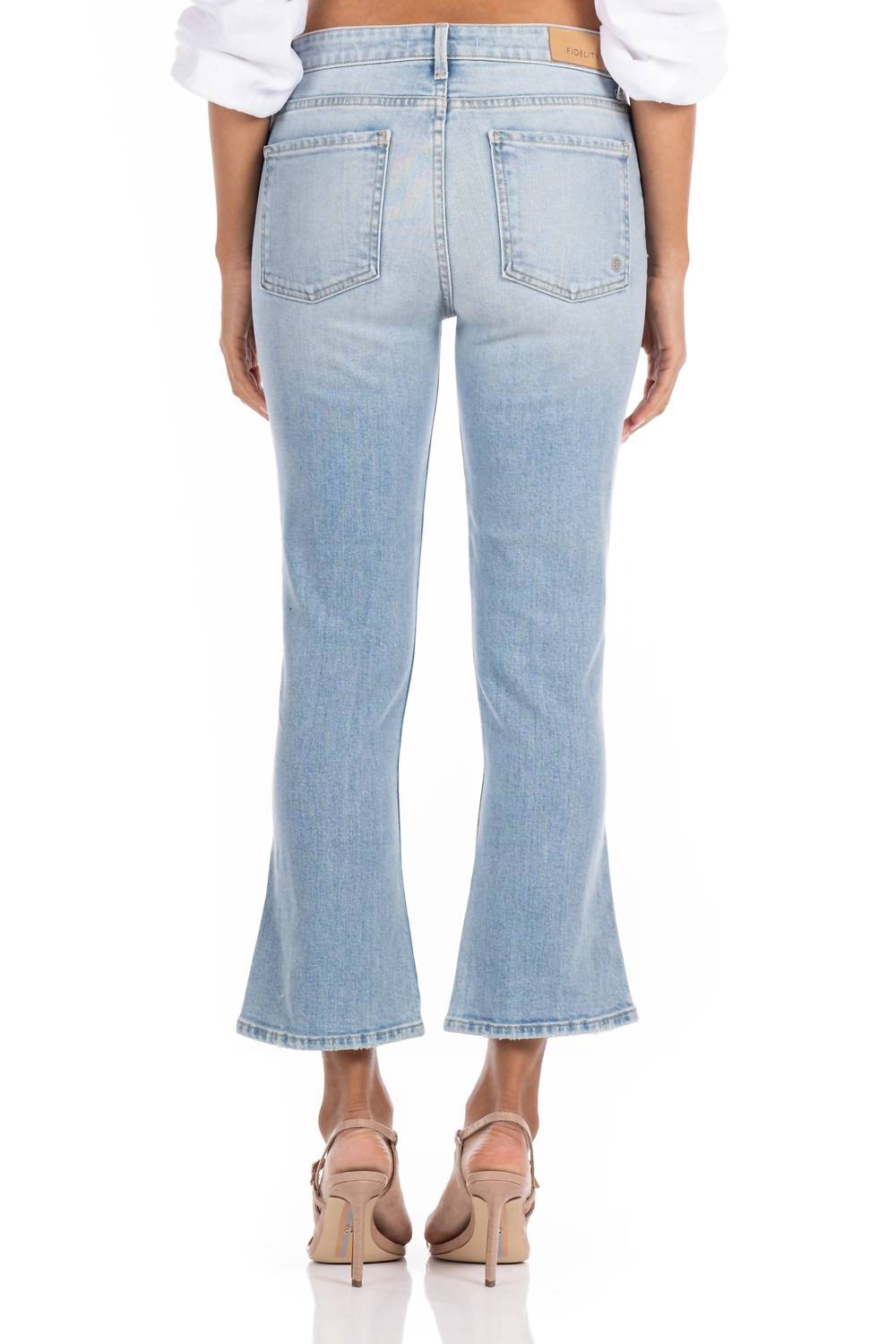 Fidelity - Juniper Crop Flare Jean