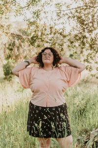 Field Day - Flutter Butterfly Sleeves Top - Plus